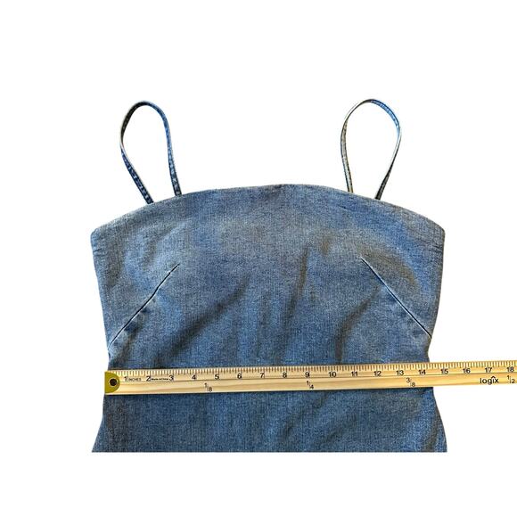 Rag & Bone Denim Midi Dress Size 10 - Picture 9 of 12